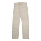 LEVI'S Mens Cotton Beige Regular Straight Trousers W31 L34 Classic Zip Fly