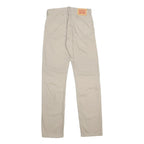 LEVI'S Mens Cotton Beige Regular Straight Trousers W31 L34 Classic Zip Fly