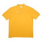 KAPPA Mens Yellow Polo Shirt XL Cotton Blend Short Sleeve Basic Casual