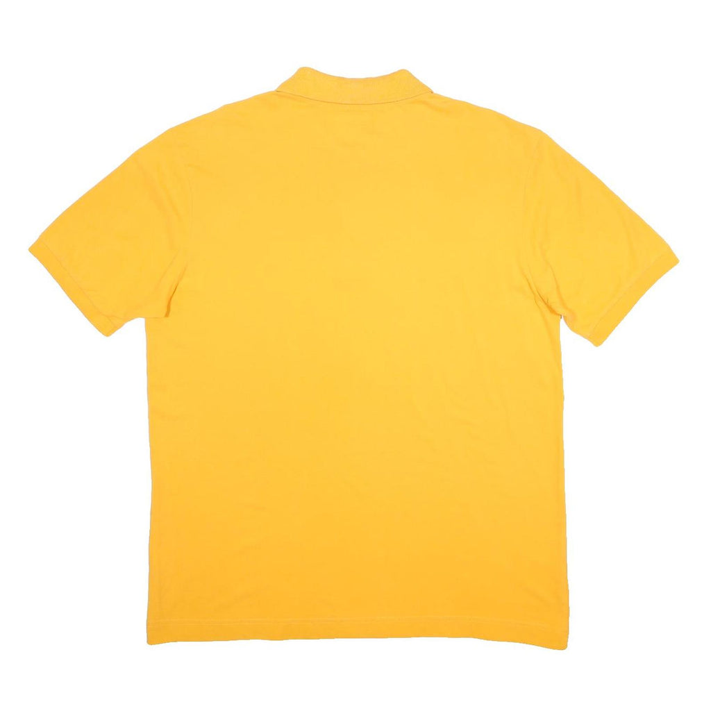 KAPPA Mens Yellow Polo Shirt XL Cotton Blend Short Sleeve Basic Casual