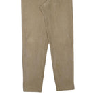 IRIL Womens Slim Beige Cotton Blend Slim Tapered Trousers W27 L31