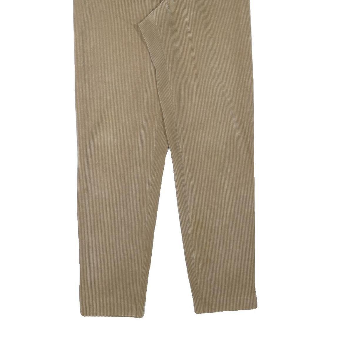 IRIL Womens Slim Beige Cotton Blend Slim Tapered Trousers W27 L31