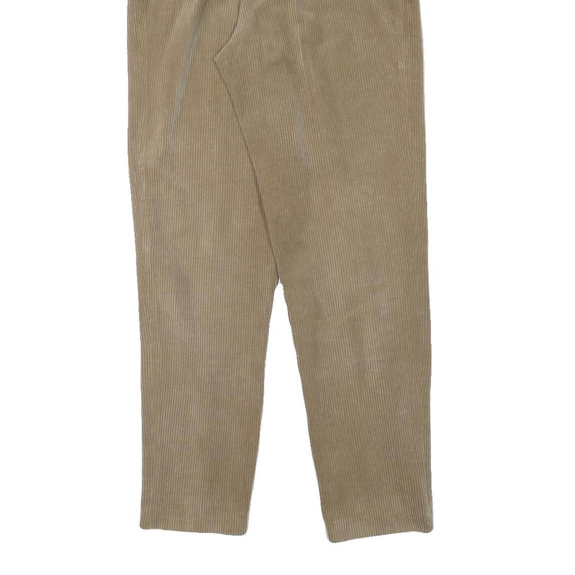 IRIL Womens Slim Beige Cotton Blend Slim Tapered Trousers W27 L31