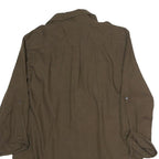 ZARA WOMEN Womens Brown Plain Shirt S Casual Lightweight Button Up