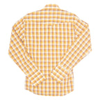 TAILOR STORES Mens Shirt Orange Check Long Sleeve L