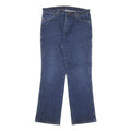 WRANGLER Womens Regular Fit Straight Blue Denim Jeans W32 L29 Zip Cotton Blend