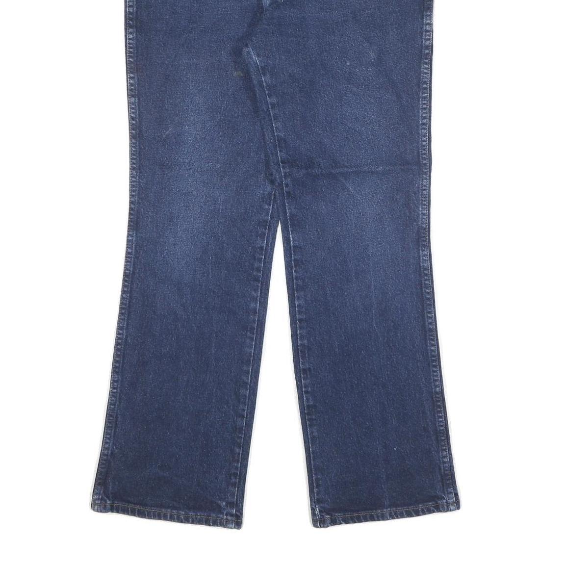 WRANGLER Womens Regular Fit Straight Blue Denim Jeans W32 L29 Zip Cotton Blend