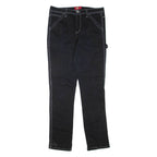 DICKIES Womens Trousers Black Regular Tapered W30 L32