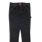 DICKIES Womens Trousers Black Regular Tapered W30 L32