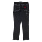 DICKIES Womens Trousers Black Regular Tapered W30 L32