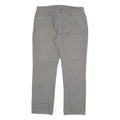 DICKIES Mens Cotton Blend Grey Regular Straight Trousers W36 L30 Casual Workwear
