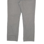 DICKIES Mens Cotton Blend Grey Regular Straight Trousers W36 L30 Casual Workwear