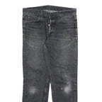 CARHARTT Mens Black Regular Fit Straight Leg Denim Cotton Blend Medium W32 L30