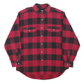 FIELD & STREAM Mens Red & Black Check Shirt M Casual Lumberjack Cotton