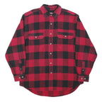 FIELD & STREAM Mens Red & Black Check Shirt M Casual Lumberjack Cotton
