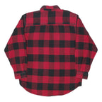 FIELD & STREAM Mens Red & Black Check Shirt M Casual Lumberjack Cotton