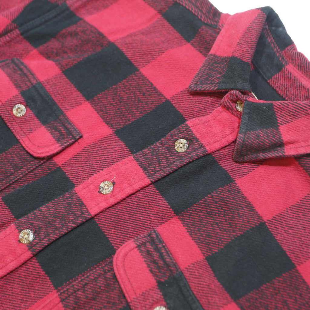 FIELD & STREAM Mens Red & Black Check Shirt M Casual Lumberjack Cotton