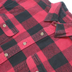 FIELD & STREAM Mens Red & Black Check Shirt M Casual Lumberjack Cotton