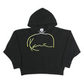 KARL KANI Womens Black Hoodie XS Cotton Blend Pullover Signature Print