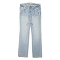 WENDJS Womens Jeans Blue Regular Straight Denim Medium W29 L30 Studded Lace