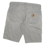 CARHARTT Mens Shorts Grey Casual L W32 Cotton Blend Durable Workwear