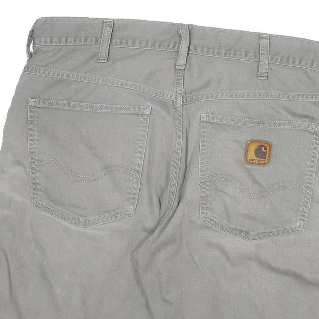 CARHARTT Mens Shorts Grey Casual L W32 Cotton Blend Durable Workwear