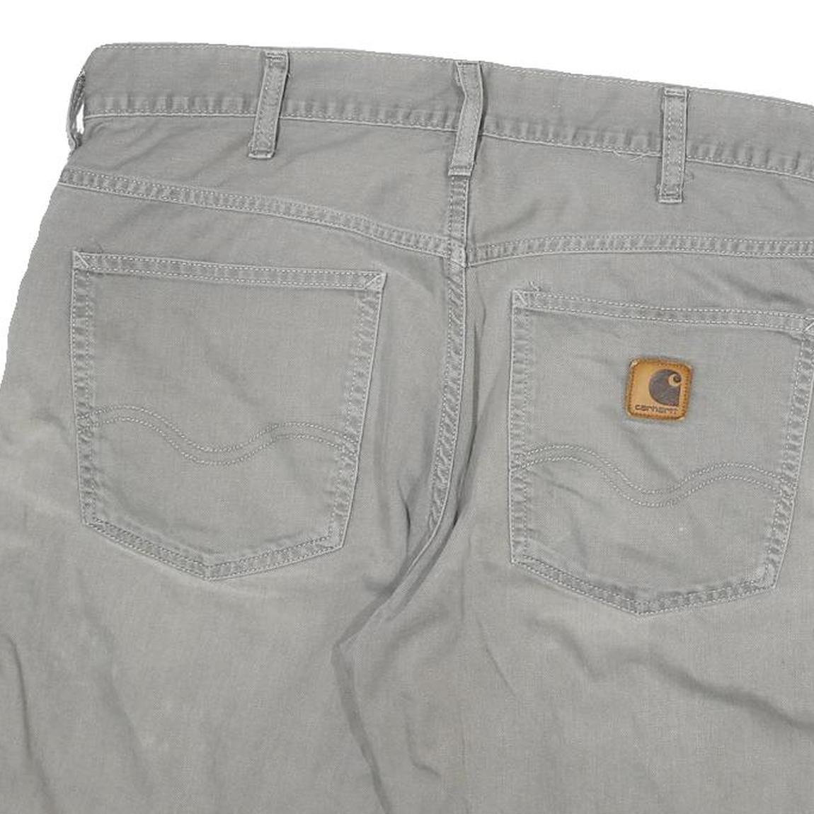 CARHARTT Mens Shorts Grey Casual L W32 Cotton Blend Durable Workwear
