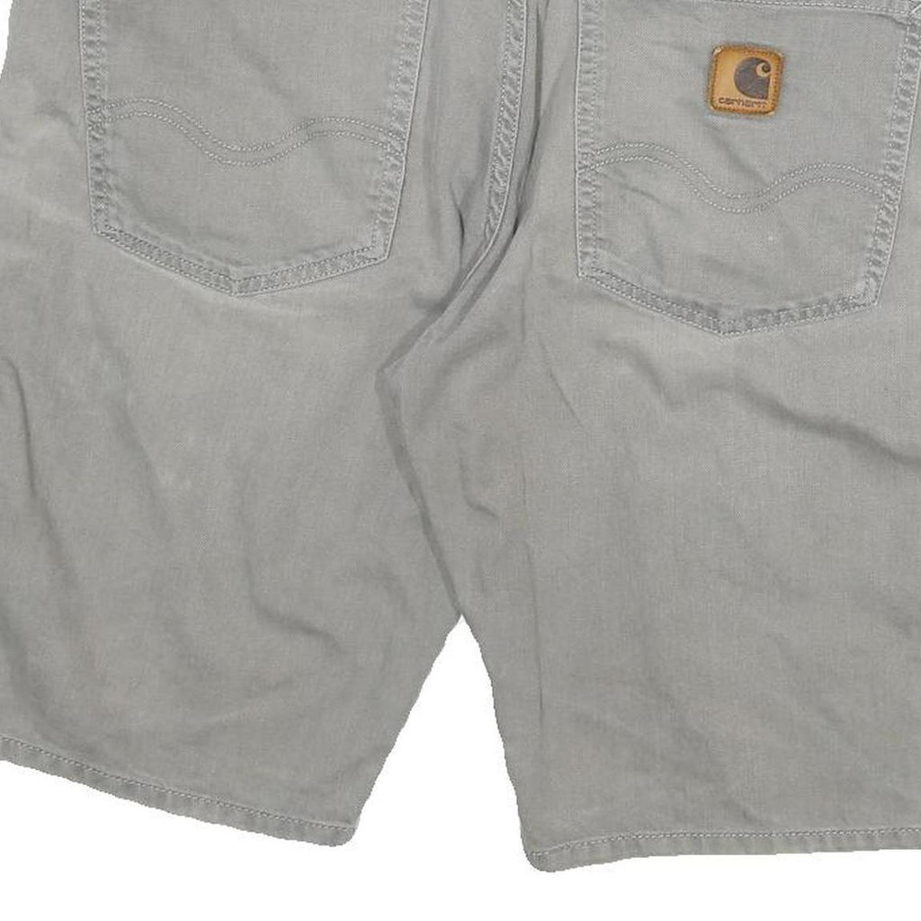 CARHARTT Mens Shorts Grey Casual L W32 Cotton Blend Durable Workwear
