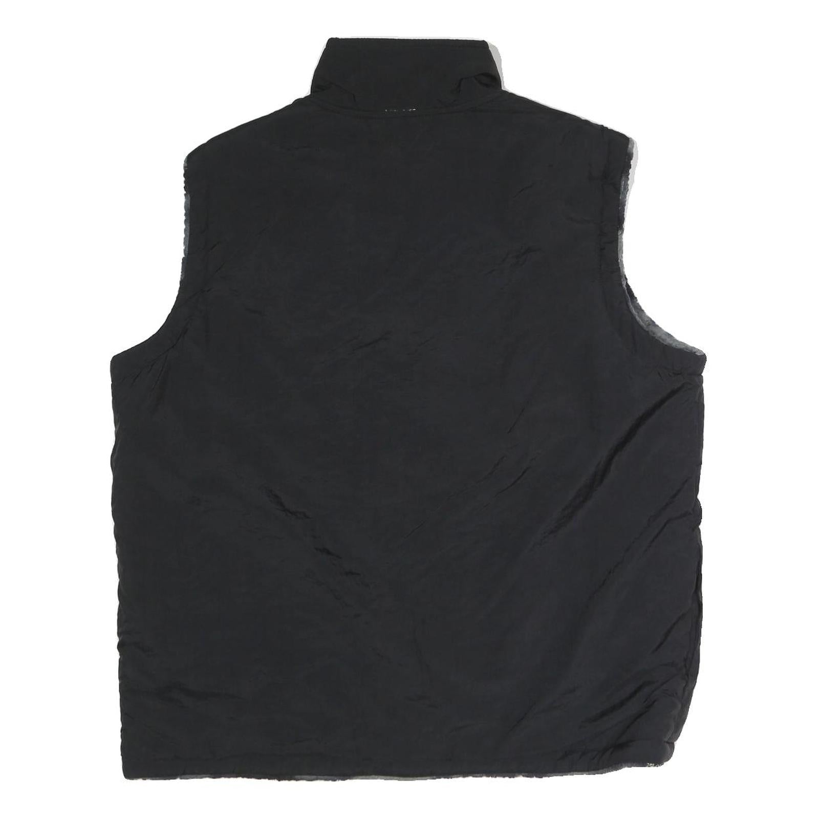 CHAMPION Mens Black Reversible Zip Jacket XL Polyester Plain Lightweight