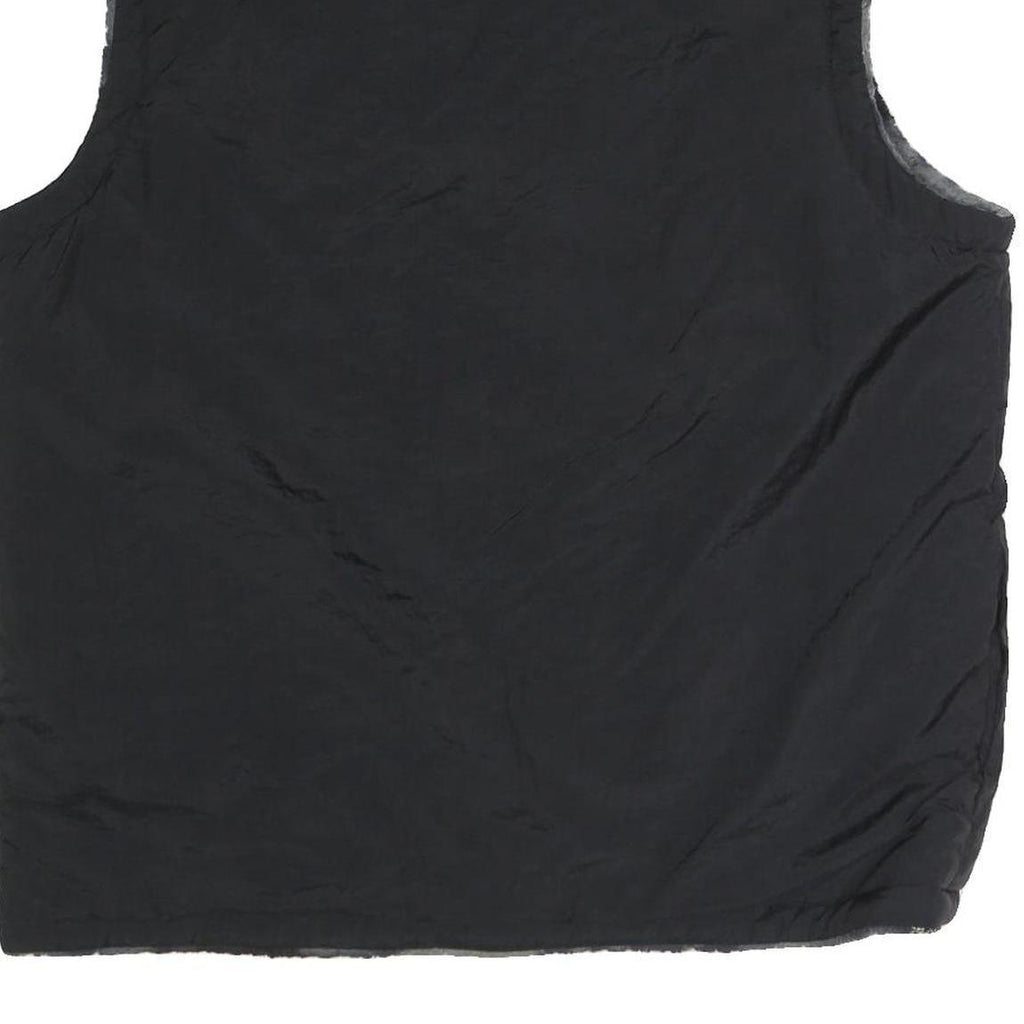 CHAMPION Mens Black Reversible Zip Jacket XL Polyester Plain Lightweight