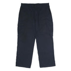 DICKIES Mens Polyester Blend Navy Regular Straight Trousers W36 L30 Workwear Zip