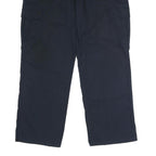 DICKIES Mens Polyester Blend Navy Regular Straight Trousers W36 L30 Workwear Zip