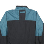 KELSEY TRAIL Mens Blue & Black Nylon Track Jacket XL Zip Pockets Lightweight