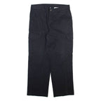 DICKIES Cargo Womens Trousers Black Regular Straight W34 L29