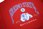 LEE Mens Red Fresno State Crew Neck XL Bulldogs Graphic Sweatshirt