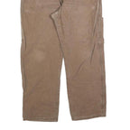 DICKIES Mens Jeans Brown Regular Straight Denim Medium W42 L30 Workwear Utility