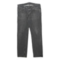 CARHARTT Mens Jeans Black Regular Straight Denim W36 L32 Workwear Button