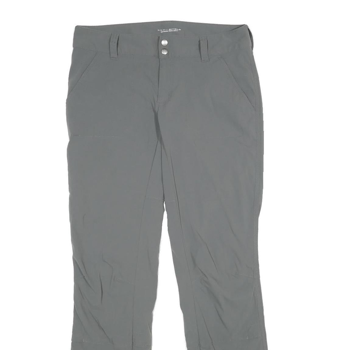 COLUMBIA Womens Polyamide Blend Grey Regular Trousers W30 L32 Outdoor Comfort