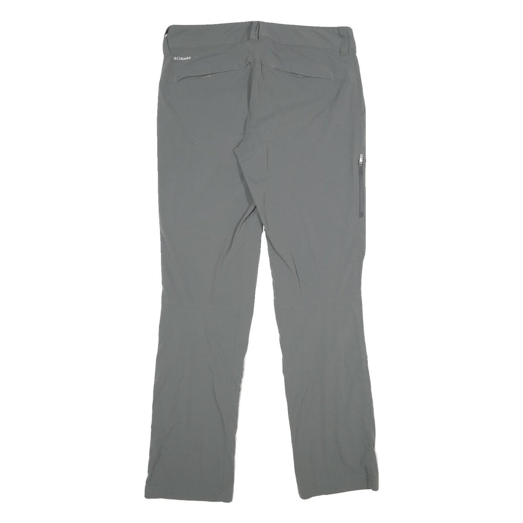 COLUMBIA Womens Polyamide Blend Grey Regular Trousers W30 L32 Outdoor Comfort