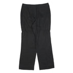 CHARTER CLUB Womens Linen Black Classic Straight Trousers W34 L32 Formal Work