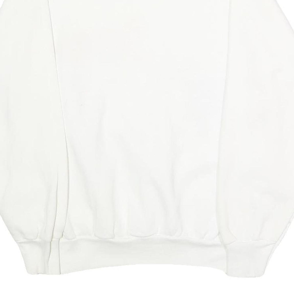 FRUIT OF THE LOOM Mens White Elephant & Tiger Graphic Crew Neck M Cotton