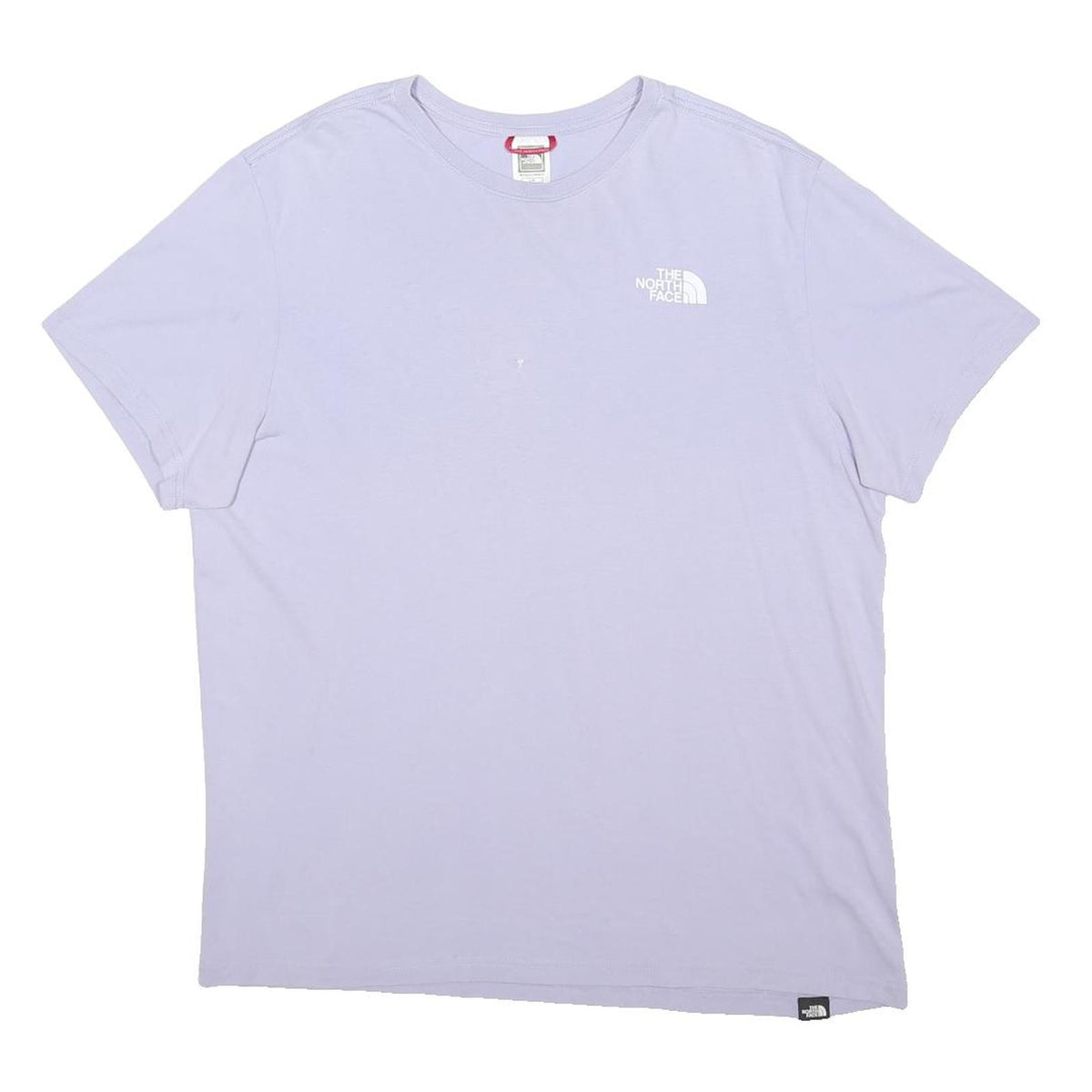 THE NORTH FACE Womens Lilac White Logo Graphic T-Shirt L Short Sleeve Crew Neck
