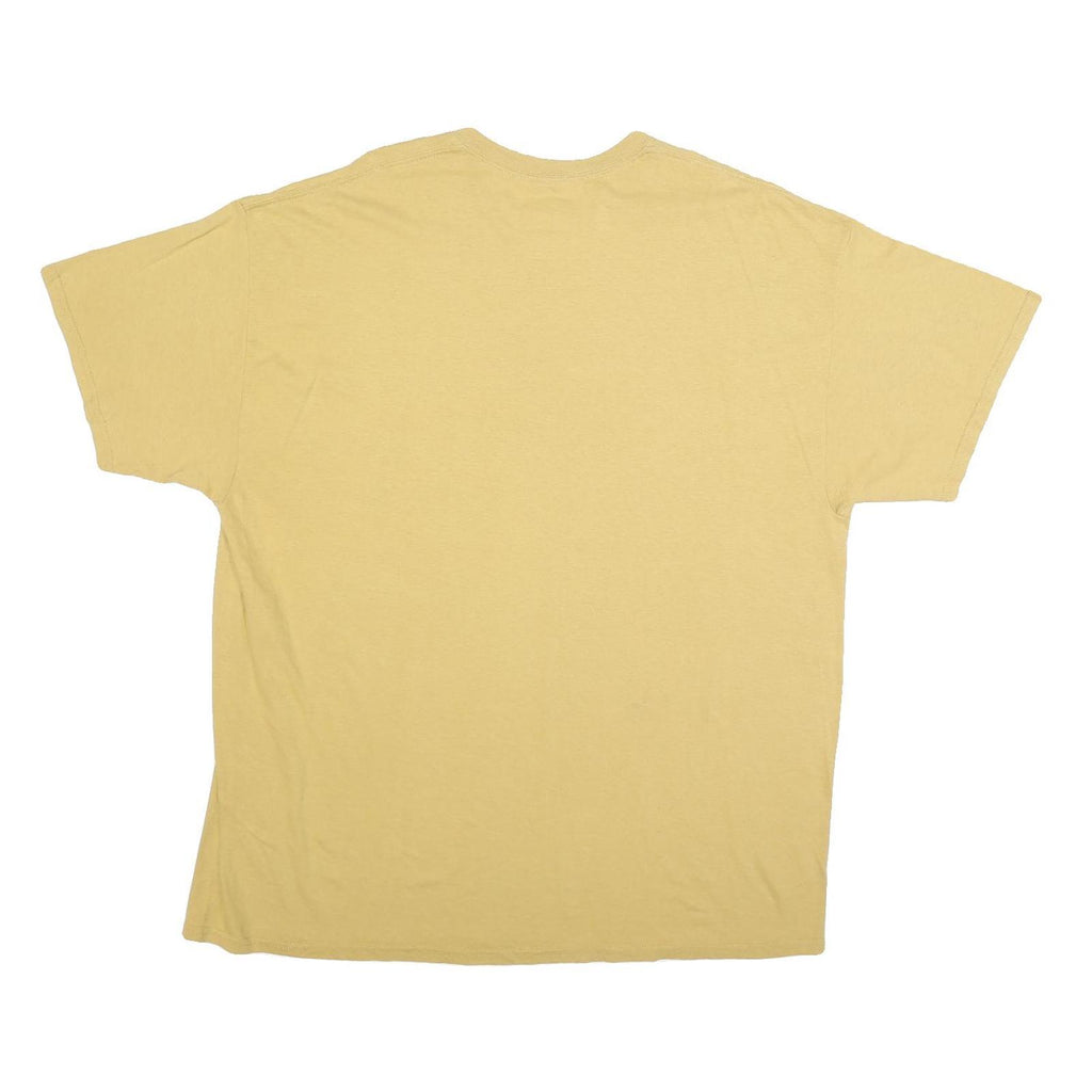 NFL Mens Beige New Orleans Saints Graphic T-Shirt 2XL Short Sleeve Crew Neck