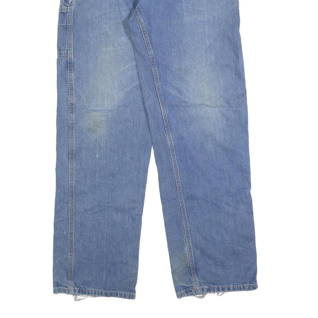 CARHARTT Mens Relaxed Blue Denim Raw Jeans W34 L34 Workwear Utility