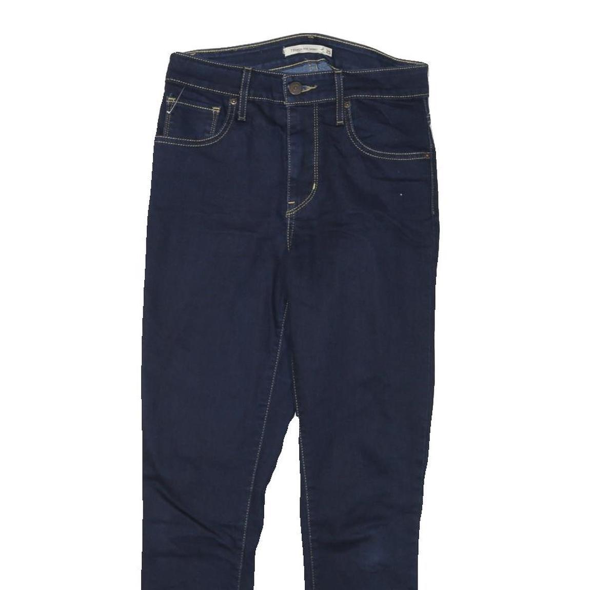 LEVI'S 721 Womens Jeans Blue Slim Skinny Denim W25 L25 Stylish High Waist