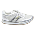TOMMY HILFIGER Womens Silver Low Top Trainers Synthetic UK 5 Stylish Casual
