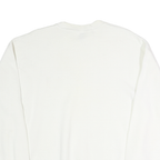 JERZEES Mens White Arkansas Crew Neck L Cotton Sweatshirt Casual Pullover