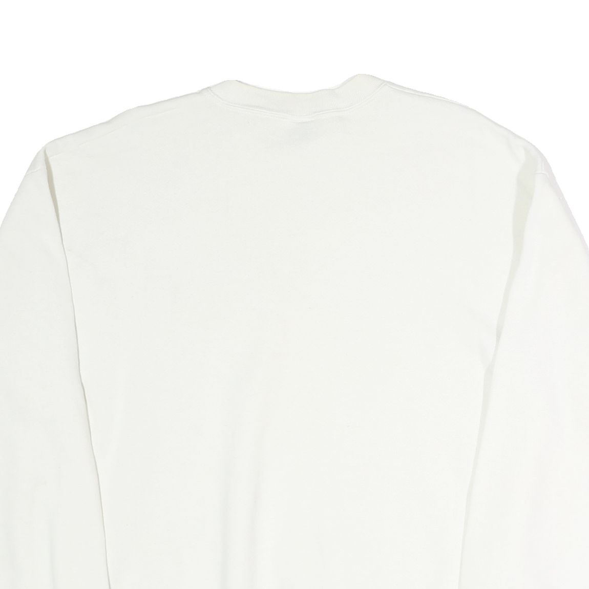 JERZEES Mens White Arkansas Crew Neck L Cotton Sweatshirt Casual Pullover