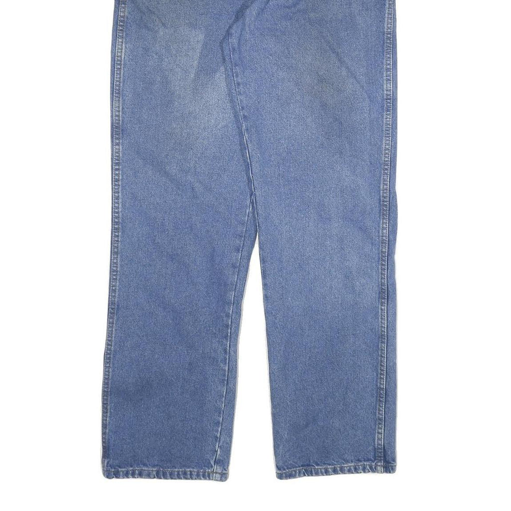 DICKIES Mens Jeans Blue Regular Straight Denim Medium W36 L34 Workwear Cotton