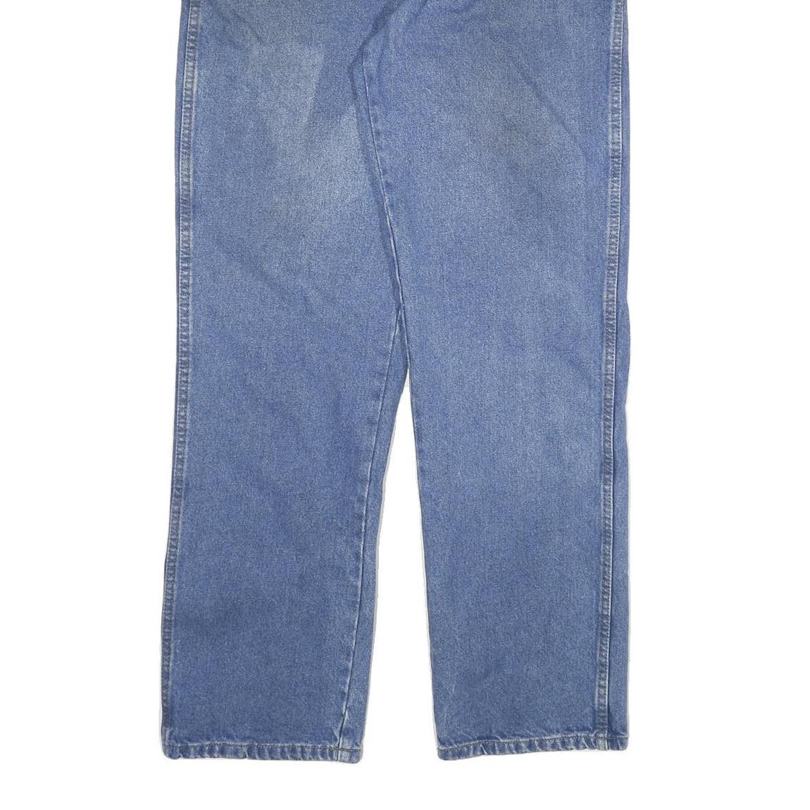 DICKIES Mens Jeans Blue Regular Straight Denim Medium W36 L34 Workwear Cotton